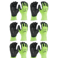 Защитные перчатки Milwaukee Hi-Vis Cut размер XL/10, 12 пар (4932492916)