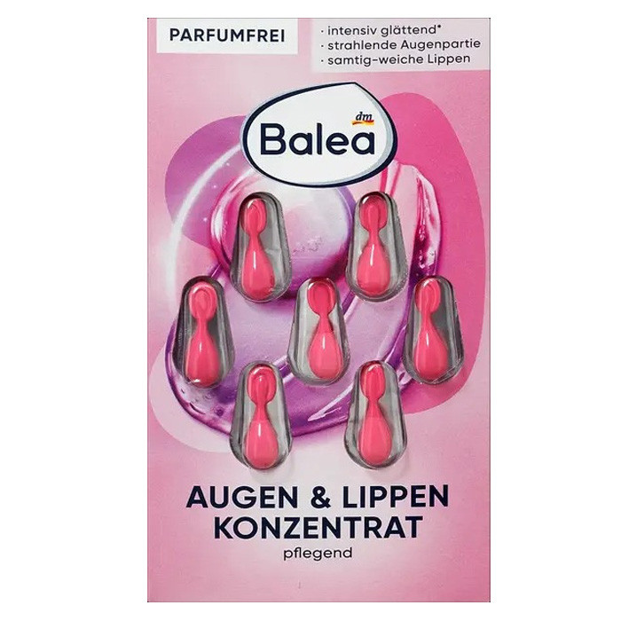 Сироватка-концентрат для обличчя Balea Augen & Lippen 7шт