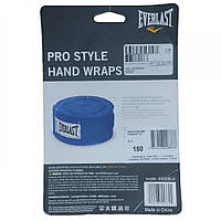 Urbanshop com ua Бинти Everlast PRO STYLE HAND WRAPS 180 X2 синій 723771-70-5 (Оригінал) РОЗМІРИ ЗАПИТУЙТЕ