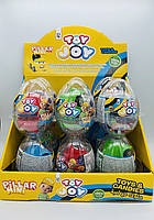 Пластмасове яйце з іграшкою та цукерками Міні Піллер