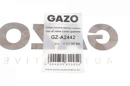 Прокладка кришки клапанів BMW 3 (E90-E93) / 5 (F07 / F10 / F11 / F18) / X5 (E70 / F15) 3.0 (N55) 06- комплект Gazo GZA2442, фото 3