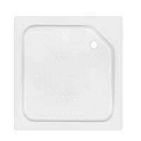Lidz Душовий піддон KAPIELKA ST90x90х14 низький квадратний, діаметр слива 52 мм