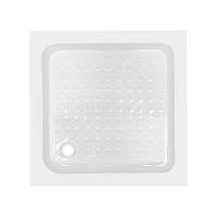 Lidz Душовий піддон KAPIELKA ST80x80х14 низький квадратний, діаметр слива 52 мм