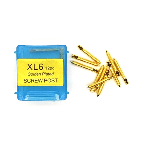 Штифти латунні, анкерні позолочені XL6, 12шт, Vortex