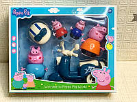 Дитячий набір фігурок героїв Свинка Пепа та друзі