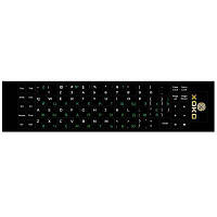 Наклейка на клавиатуру XoKo 68 keys UA/rus green, Latin white (XK-KB-STCK-MD) MM