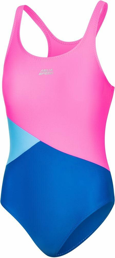Купальник закритий дитячий спортивний Aqua Speed Pola цільний для дівчинки
