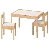 Детский столик со стульями деревянный из дерева для ребенка качественный игровой для рисования в детскую комна