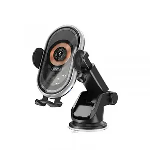 Тримач в авто XO WX038 Car wireless charging 15W holder Black