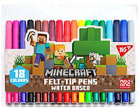 Фломастеры YES Minecraft 18 цв