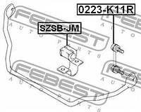 Втулка стабілізатора SUZUKI KEI/SUZUKI LIANA/SUZUKI SJ413 (OS) 1981-2018 р.