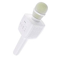 Портативна колонка HOCO BK5 Cantando karaoke microphone White hmt