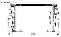 Радиатор VW CALIFORNIA T5 (7EC, 7EF, 7EG, 7HF) 2003-2015 г.