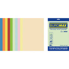 Бумага Buromax А4, 80g, PASTEL+INTENSIVE, 10colors, 250sh, SUPERMIX EUROMAX (BM.27216250E-99)