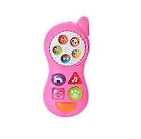 Музыкальный развивающий телефон Metr+ 6200 розовый PR, код: 8380320