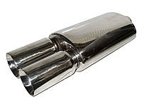 Прямоточний глушник НГ-0729 d-62 мм неіржавка сталь MM