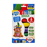 Набір тіста для ліплення "Color" ТМ Lovin 41175, 6 кольорів по 35 г sh