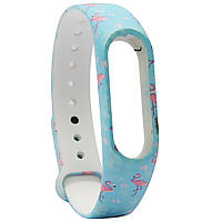 Ремешок Painted Strap для Xiaomi Mi Band 3 4 Фламинго (hub_TCLL52956) BK, код: 1263750