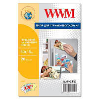 Фотобумага WWM 10x15 magnetic, glossy, 20л (G.MAG.F20) MM