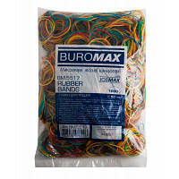 Резинки для денег Buromax JOBMAX assorted colors, 1000 г (BM.5517) MM