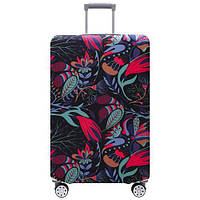 Чехол для дорожного чемодана на чемодан защитный 25-28" L, Цветы MM