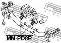 Опора двигателя / КПП Febest FE MM-PD8R