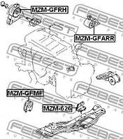 Опора двигателя / КПП MAZDA 626 (GF) 1997-2002 г.