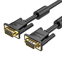 Кабель Vention VGA(3+6) Male to Male Cable with ferrite cores 1.5M Black (DAEBG) hmt