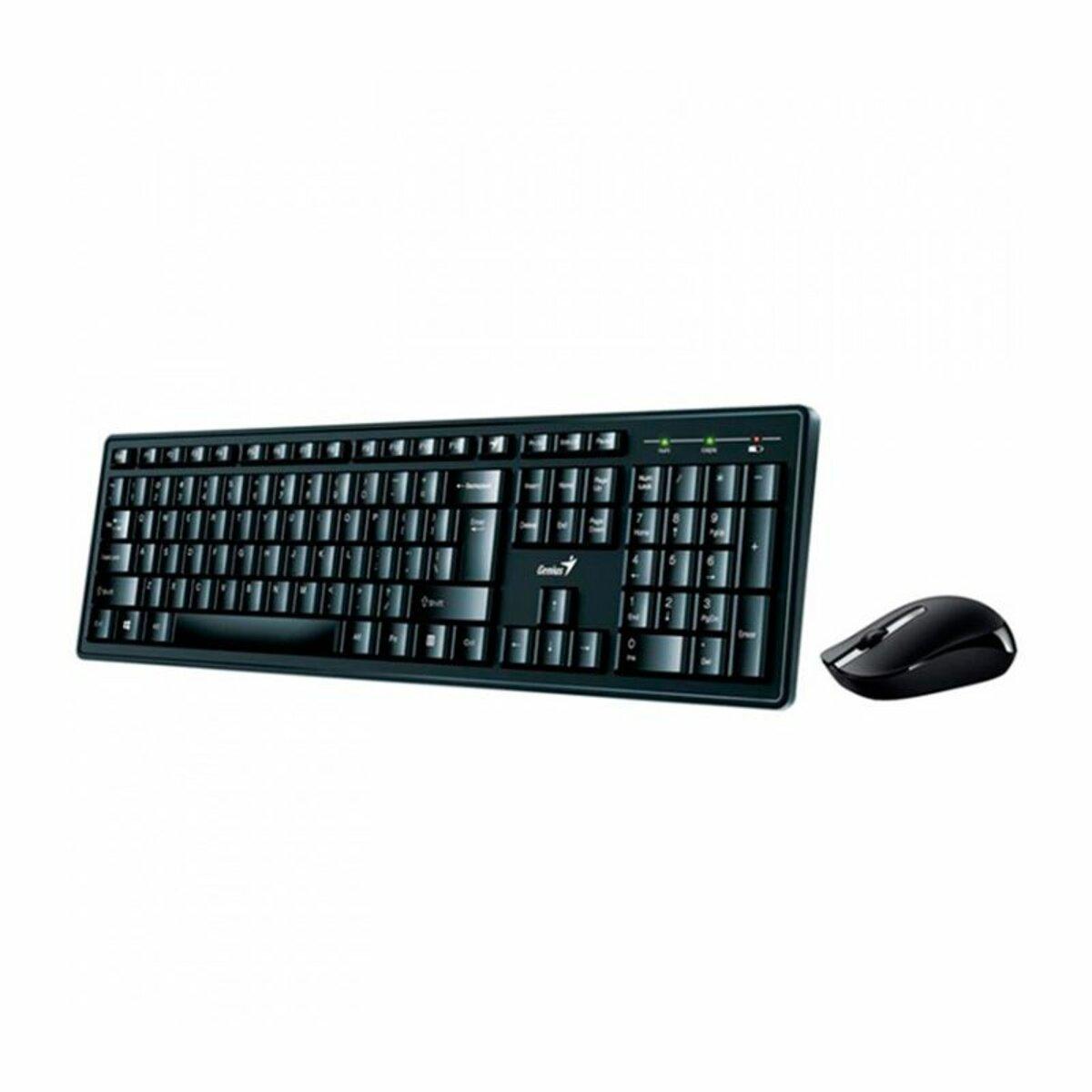 Комплект з маніпулятора миші та клавіатури Genius Smart KM-8200 Black Ukr hmt - фото 1 - id-p2184516550