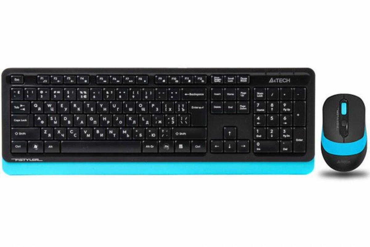 Комплект з маніпулятора миші та клавіатури A4Tech FG1010 Blue hmt - фото 1 - id-p2184516782