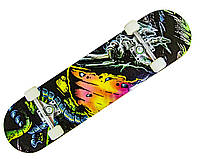 Скейтборд деревянный Sport Series Skaleton 78 х 20 см Multicolor (412293384) OM, код: 8139486