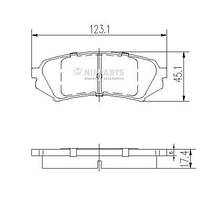 Тормозные колодки LEXUS LX (UZJ100) / TOYOTA LAND CRUISER (_J7_) 1984-2008 г.