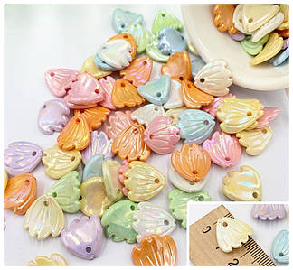 ОПТ / Акрилові намистини «Обіймач» / Упаковка 500 гр ≈ 900 шт / Ø1,5 см / Мікс №03