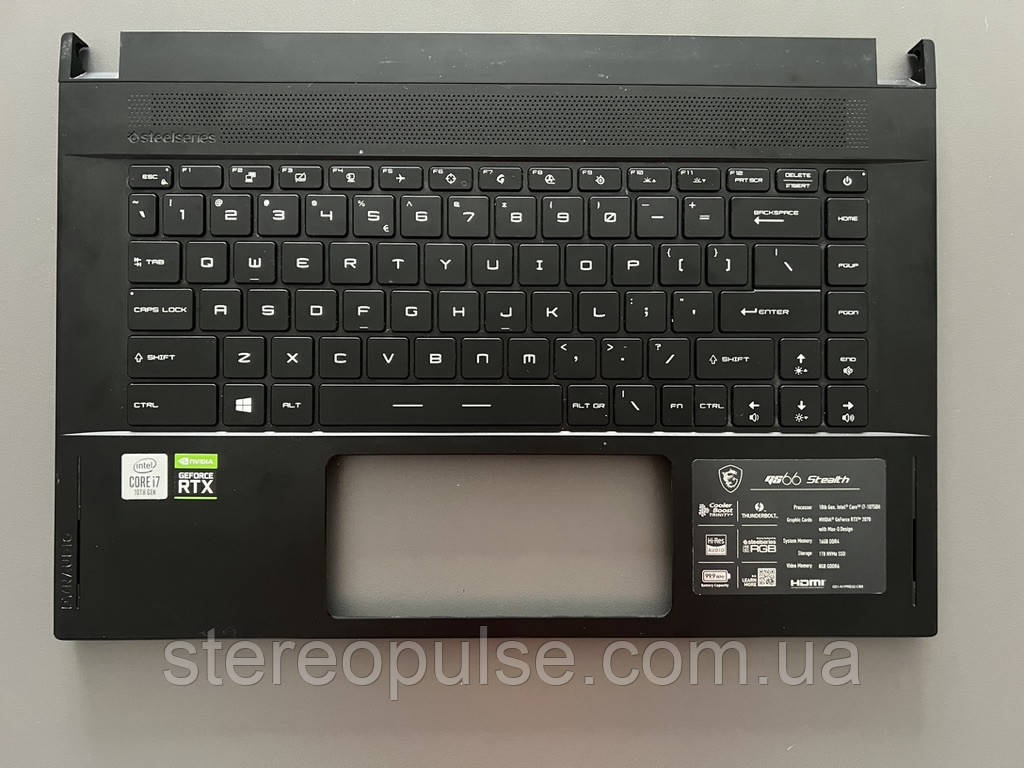 Топкейс 307-6V1C217-Y31 для ноутбука MSI GS66 Stealth (MS-16V1) Original