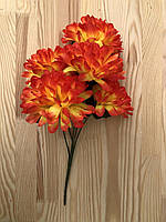 Букет георгин высота 35 см, размер цветка 8-9 см цвет оранжевый