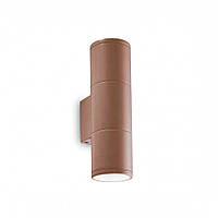 Уличный светильник GUN AP2 SMALL COFFEE Ideal Lux 163635 MP, код: 7557053