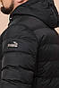 Куртка великого розміру чоловіча чорного кольору на зиму модель 12952 (КЛАД ТІЛЬКИ 62(6XL)), фото 4