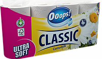 Туалетная бумага Ooops Classic Camomile 3 слоя 8 шт