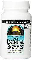 Эфирные Энзимы 500мг Source Naturals 60 гелевых капсул KP, код: 1878329