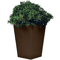 Горшок для цветов Keter Rattan Planter M 55,4 L коричневый 228975