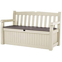 Скамья-сундук Keter Eden Garden Bench 265 л бежевый 230398