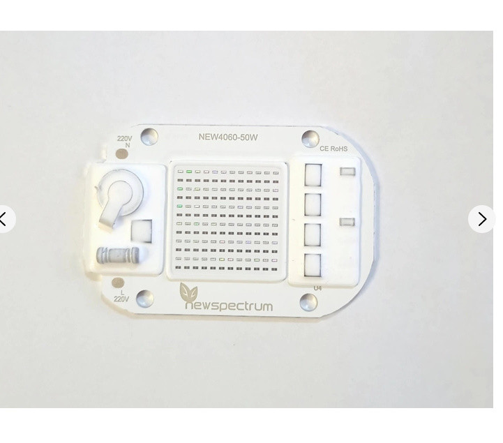 Світлодіод з вбудованим драйвером NewSpectrum LED COB CHIP 50Вт 220В світлодіодна матриця синій спектр 450 nm - фото 2 - id-p2184521480