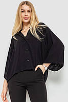 Блуза классическая однтонная черный 102R332-3 Ager L-XL KS, код: 8232941