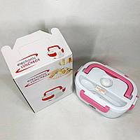 Ланч бокс электрический с подогревом Lunch Heater 220 V Pro. LC-435 Цвет: розовый