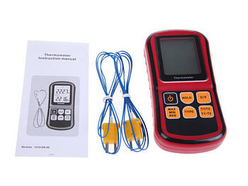 Високотемпературний термометр GM1312 з додатковою термопарою