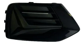 Решітка переднього бампера Audi Q3 18- ліва Fps чорний глянець