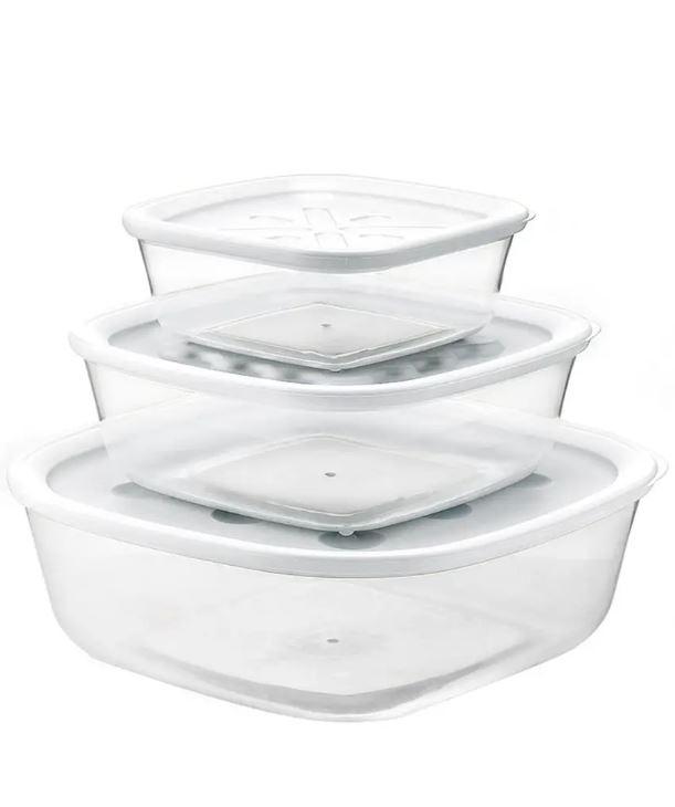 Набір із 3 контейнерів для зберігання Guzzini Forme Casa, фото 1