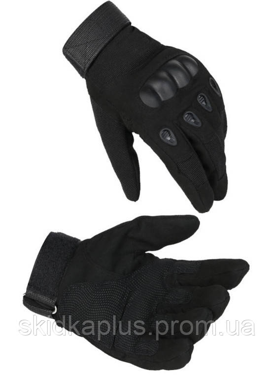 Тактичні рукавички повнопалі Military L Чорні SP, код: 8176800