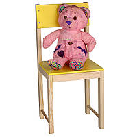 Детский стульчик деревянный ИГРУША 64 см Желтый