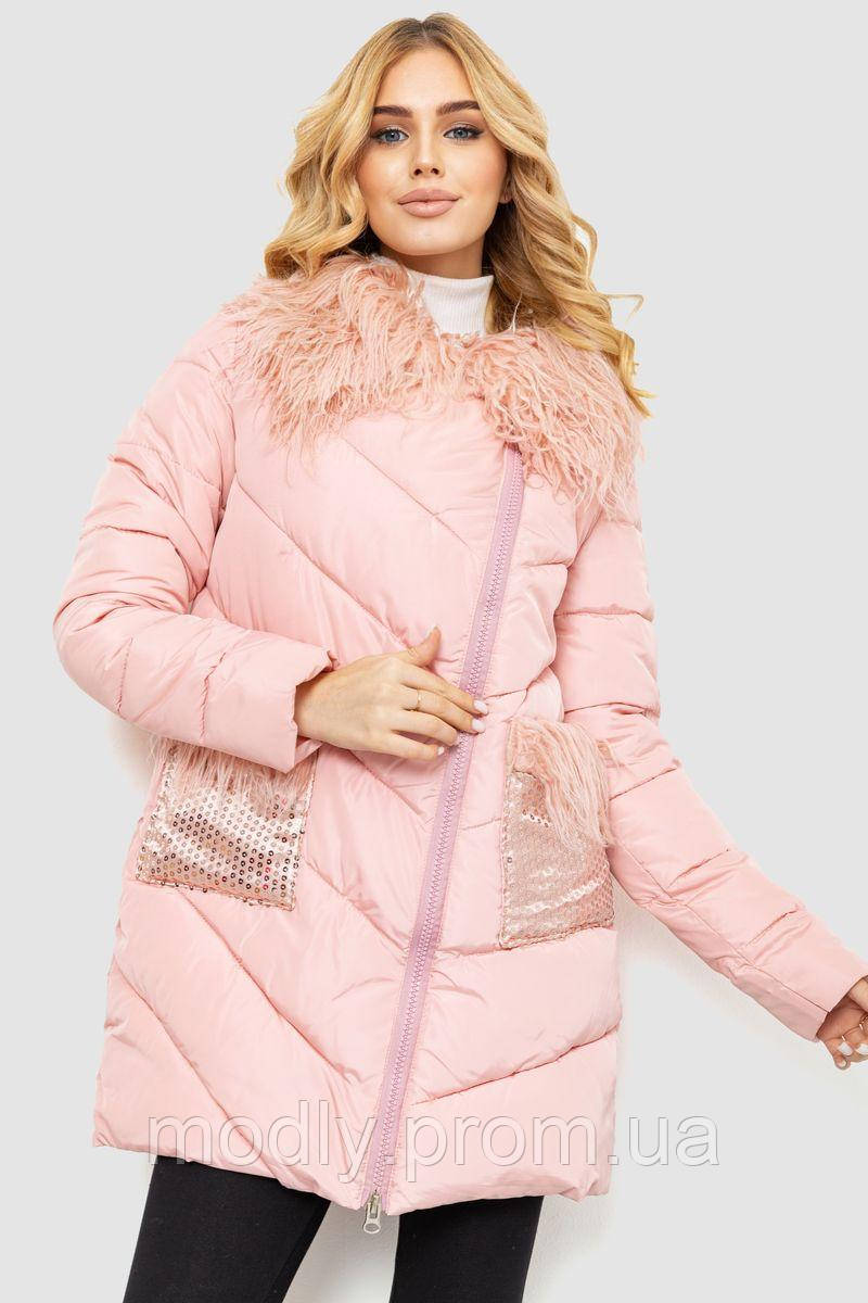 Куртка жіноча однотонна рожевий 235R5068 Ager M MY, код: 8453809
